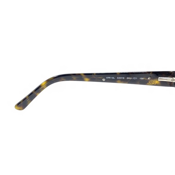 Prada VPR 15L 2AU-1O1 Tortoise Brown Eyeglasses Frames 53-16 135 Italy Designer - Picture 10 of 12